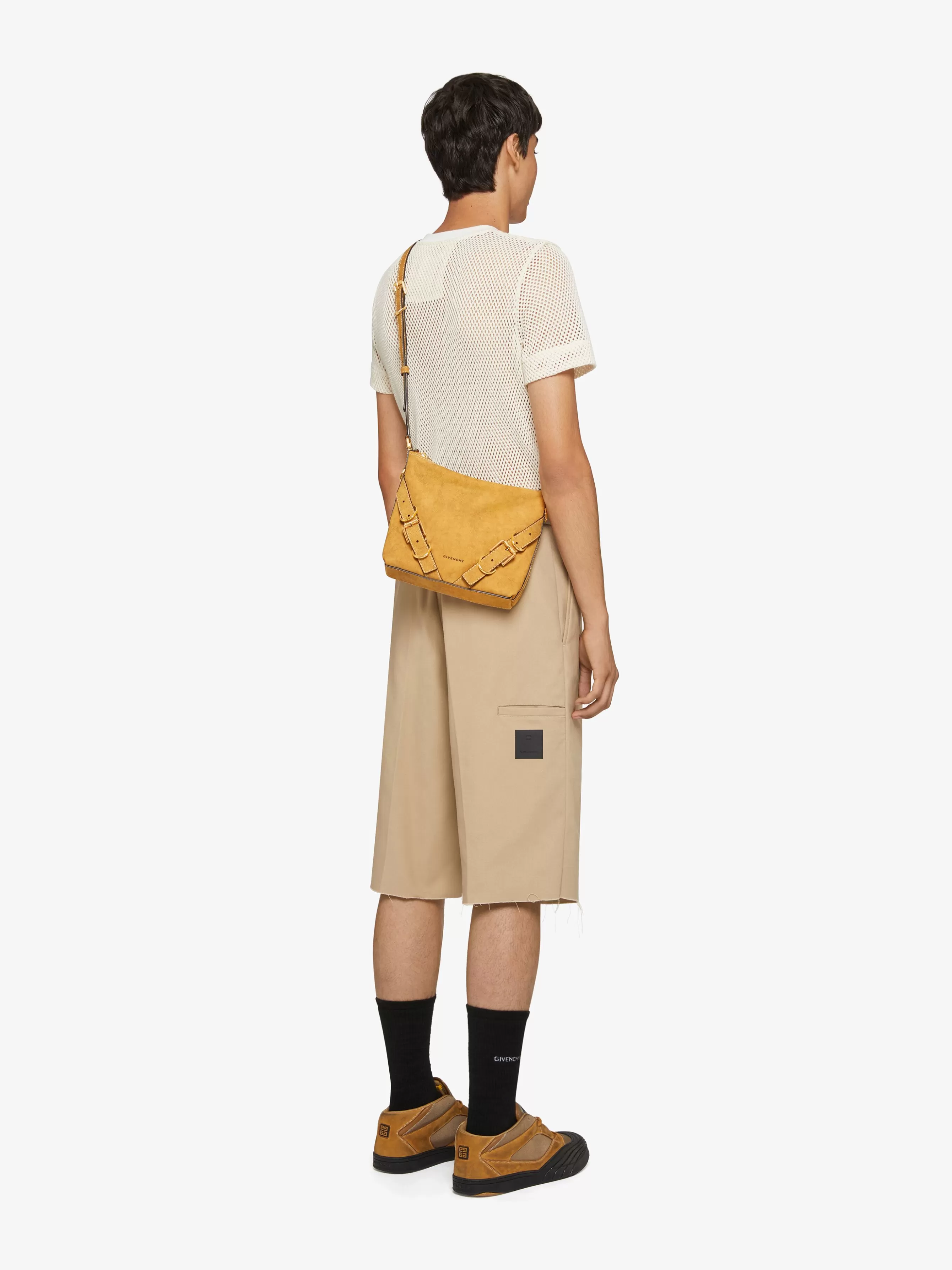 GIVENCHY Cross-body Bags-Voyou Crossbody bag in nubuck