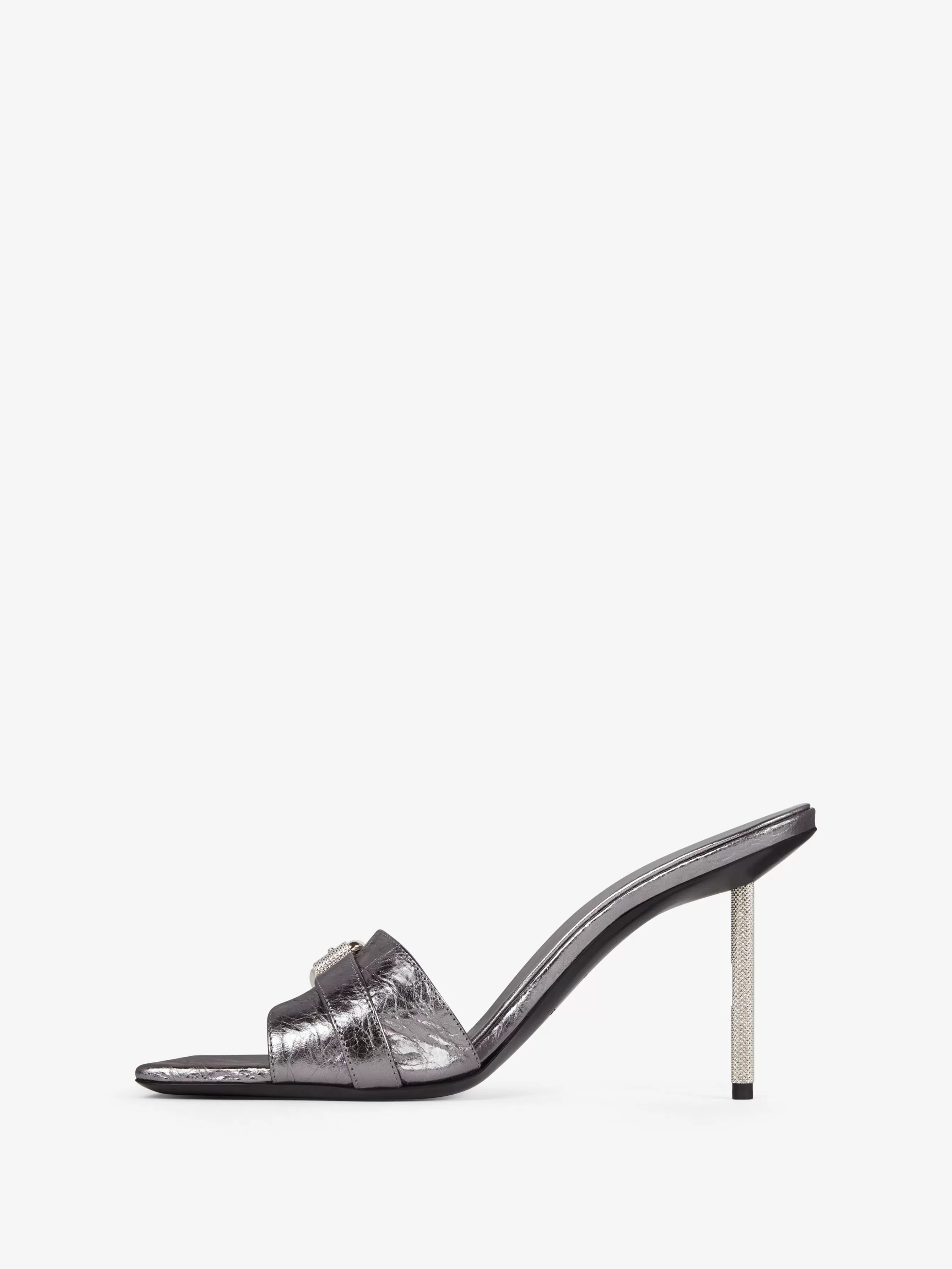 Sale GIVENCHY Shoes-Voyou mules in laminated leather