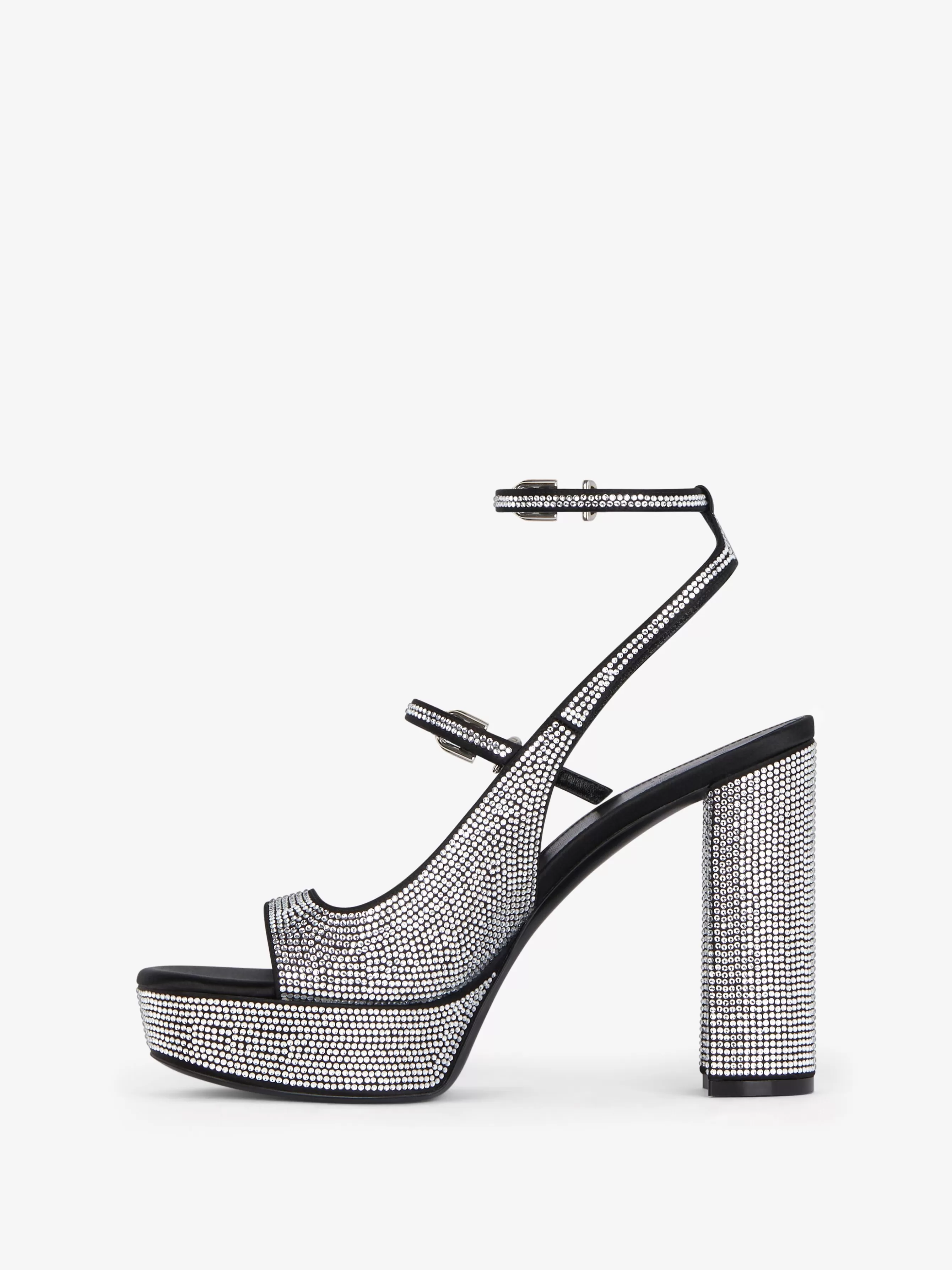 Sale GIVENCHY Shoes-Voyou platform sandals in strass