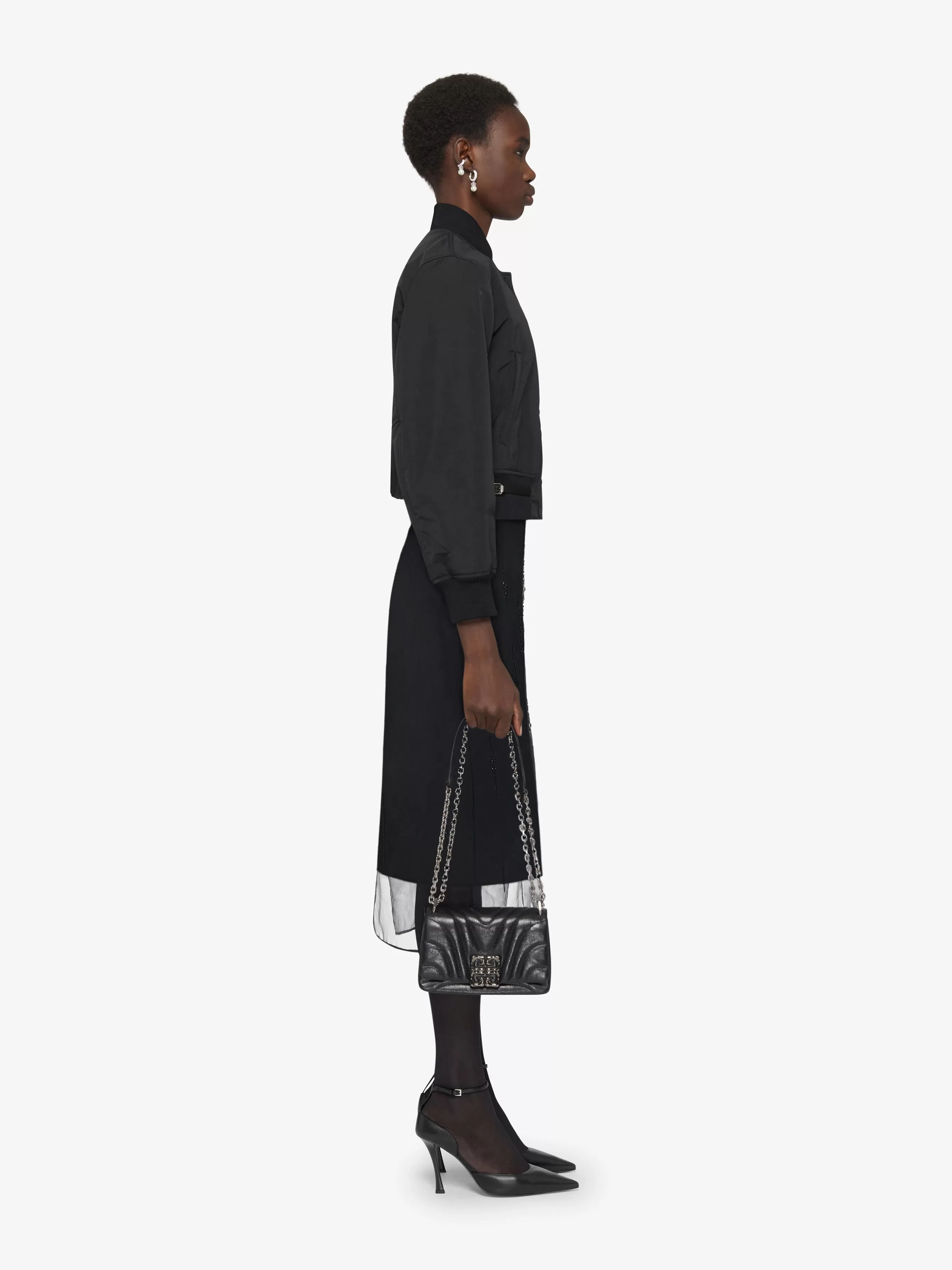 GIVENCHY Outerwear & Blousons-Voyou varsity jacket in cotton taffetas