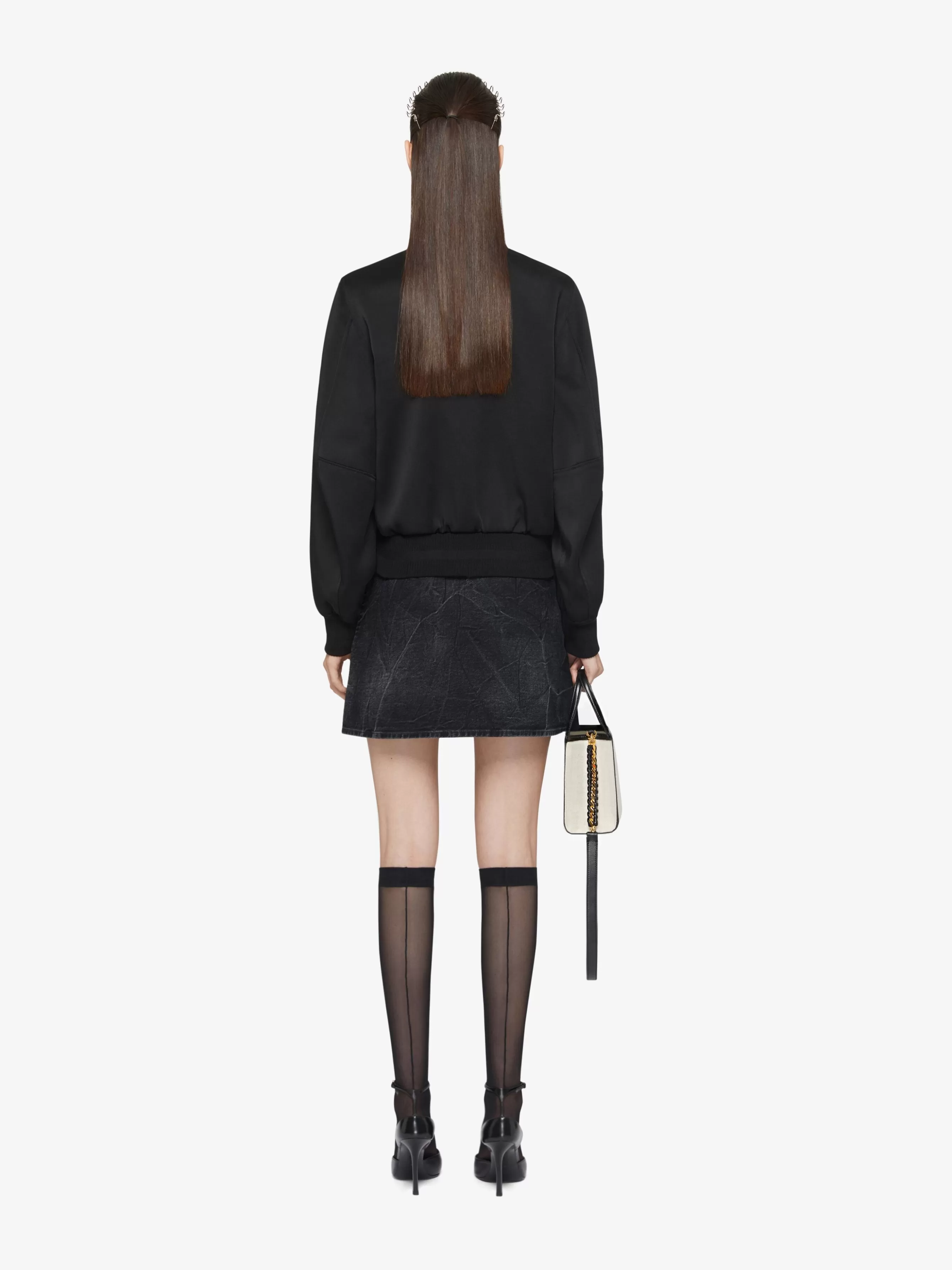 GIVENCHY Skirts-Voyou wrap skirt in denim