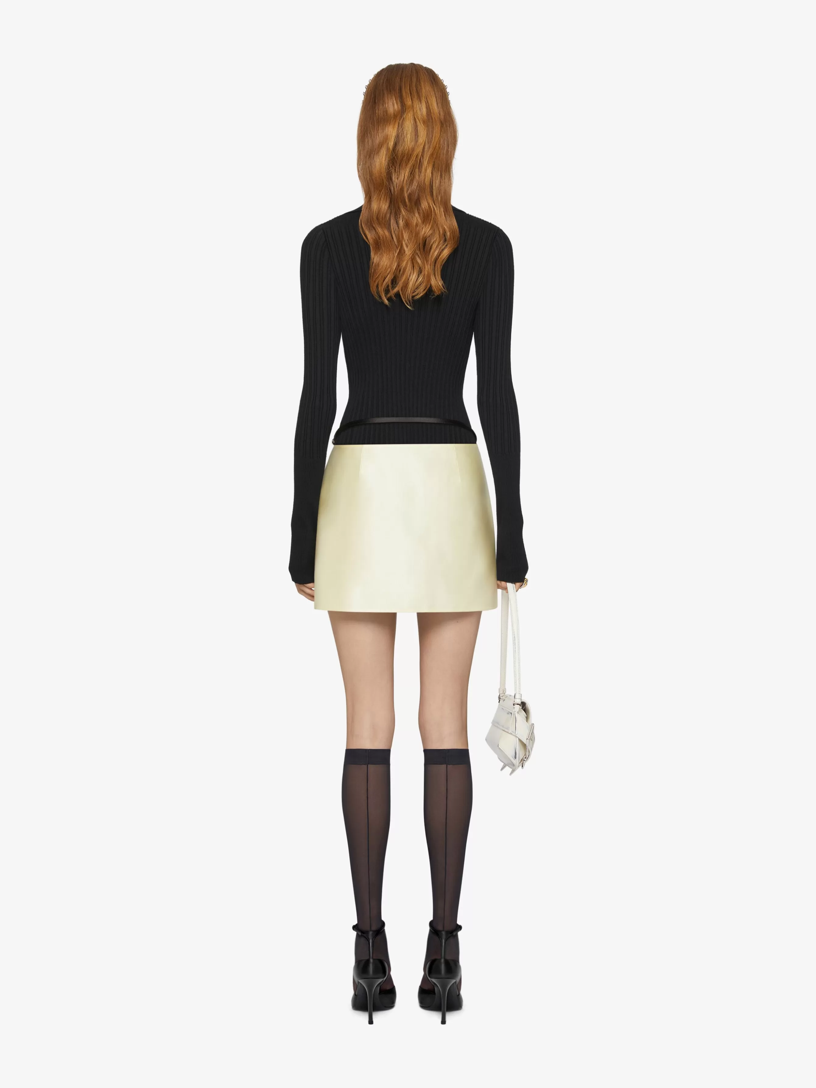 GIVENCHY Skirts-Voyou wrap skirt in silk satin duchesse