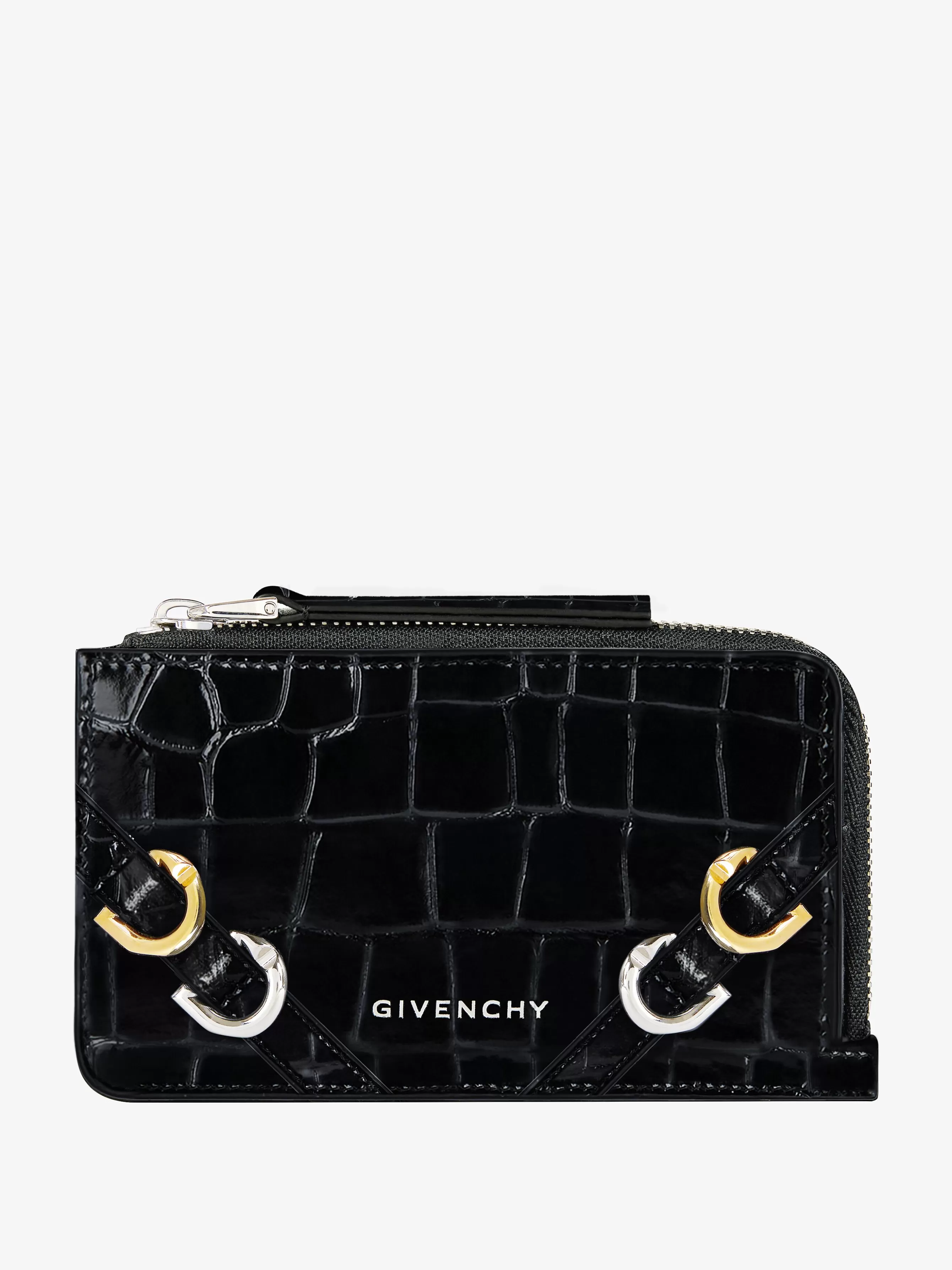 GIVENCHY Small Leather Goods-Voyou zipped card holder in leather