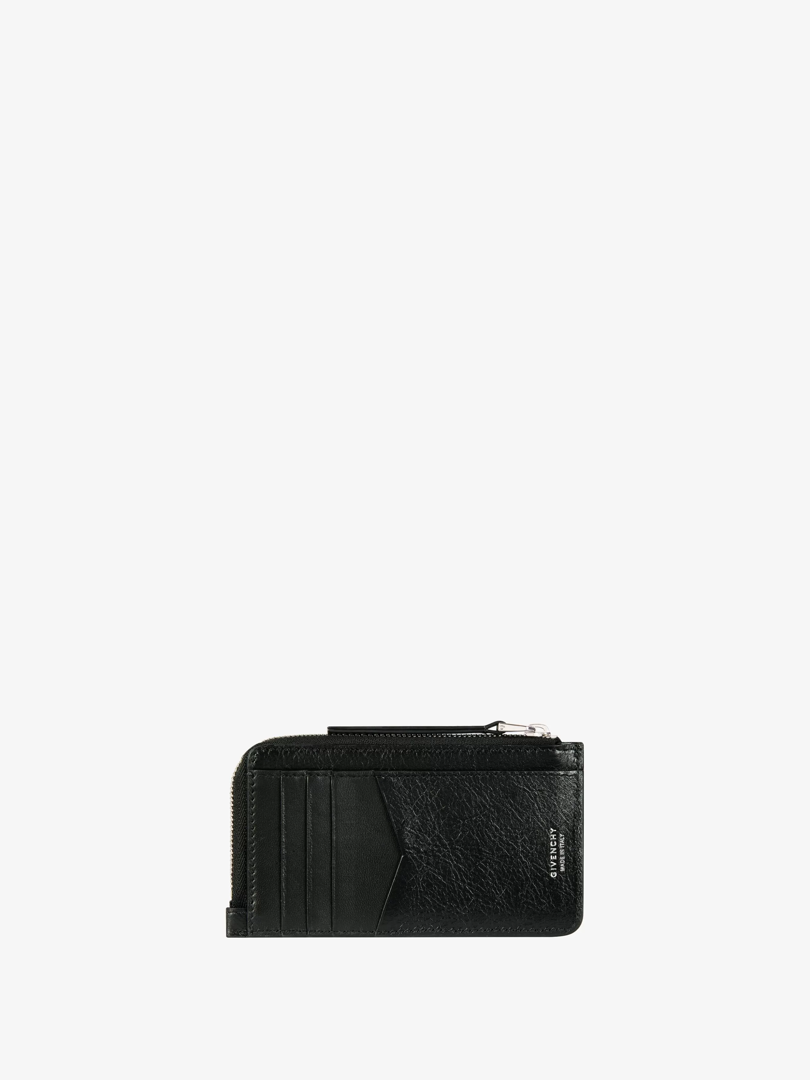 GIVENCHY Small Leather Goods-Voyou zipped card holder in leather