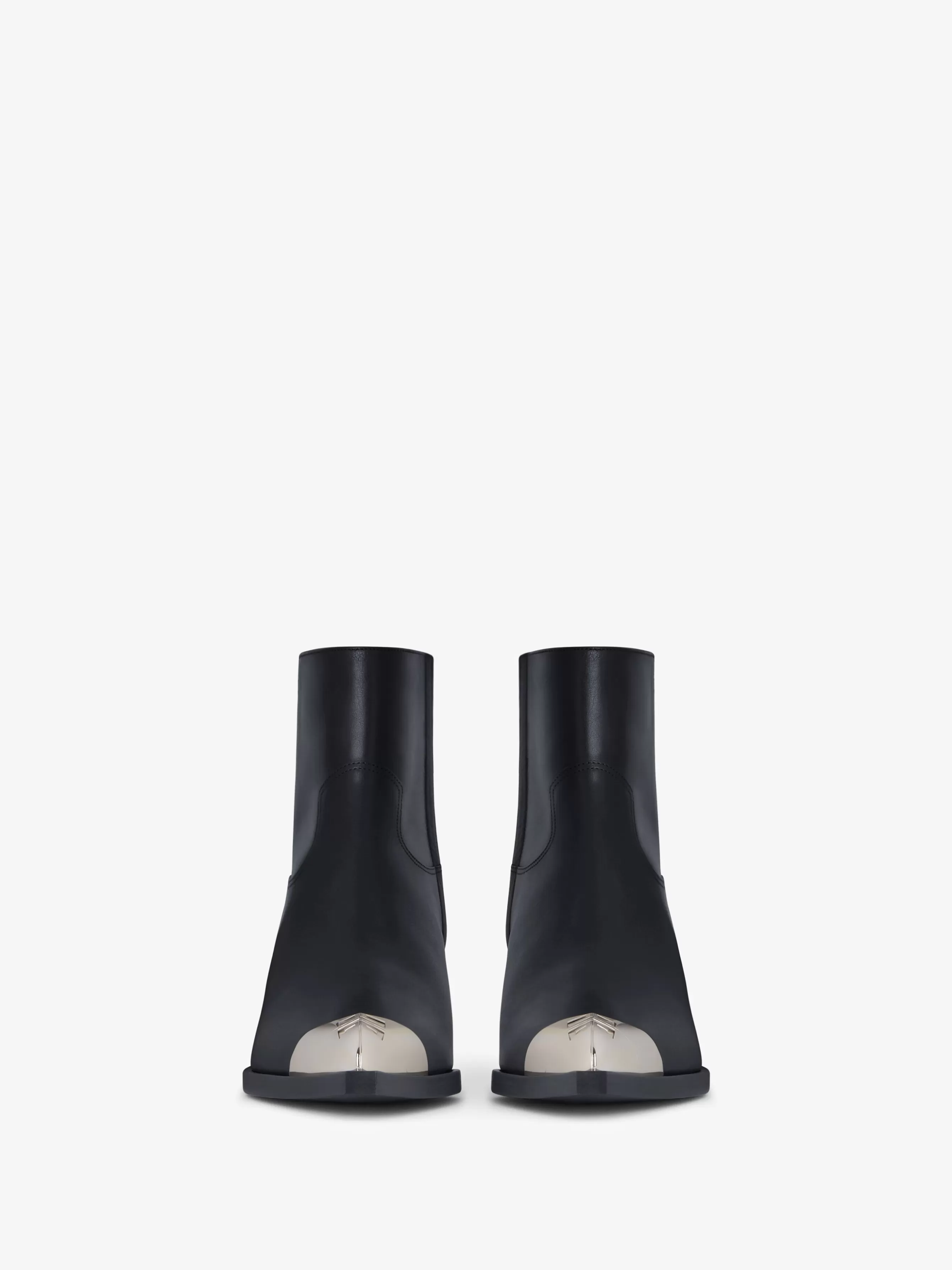 Women GIVENCHY Boots & Booties | Shark Lock-Western ankle boots in leather