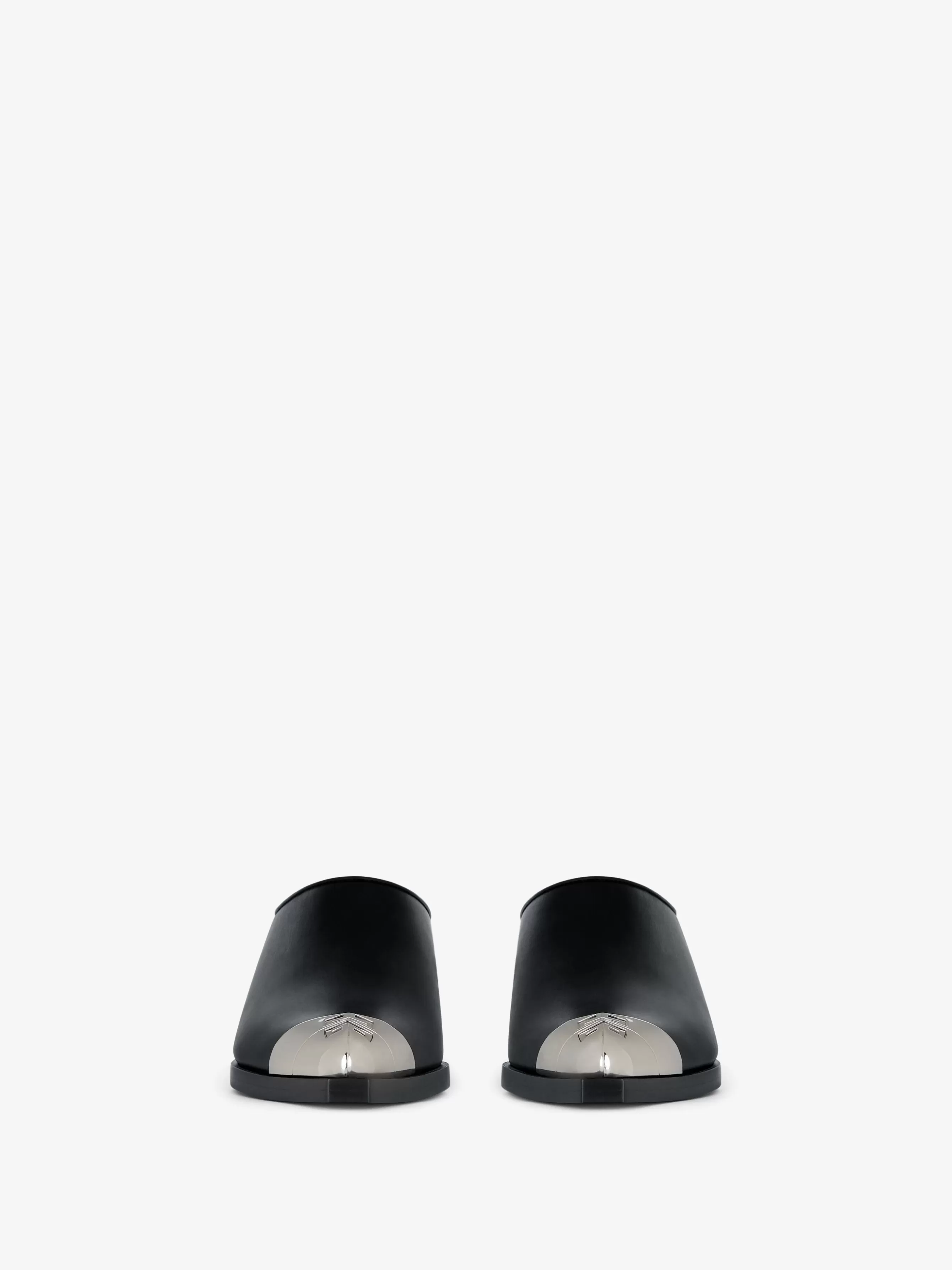 GIVENCHY Slides & Sandals-Western mules in leather