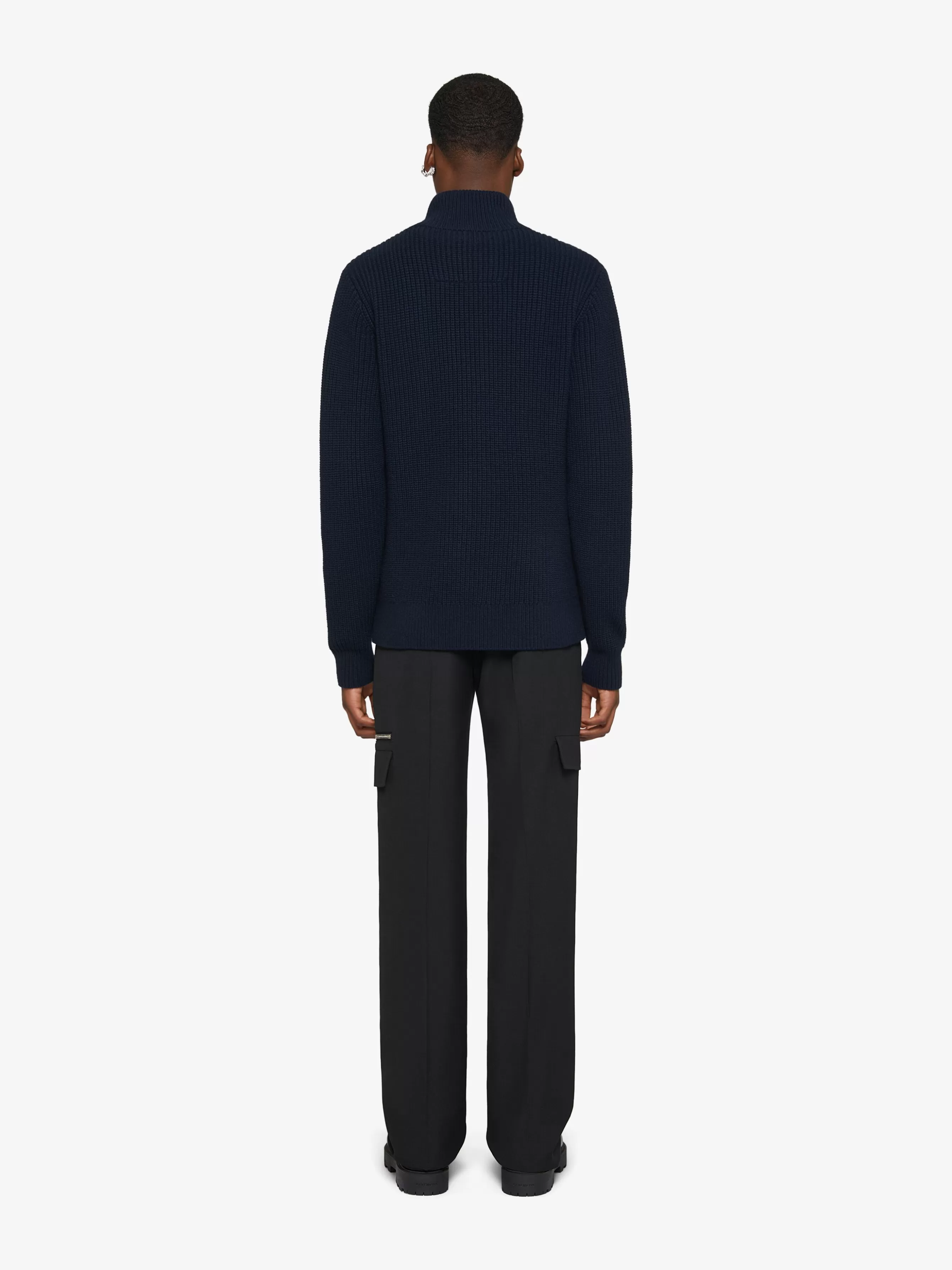 GIVENCHY Knitwear-Zipped cardigan in wool and cashmere